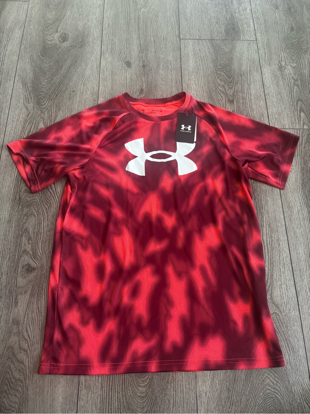 Under Armour Red Graphic Logo Tee